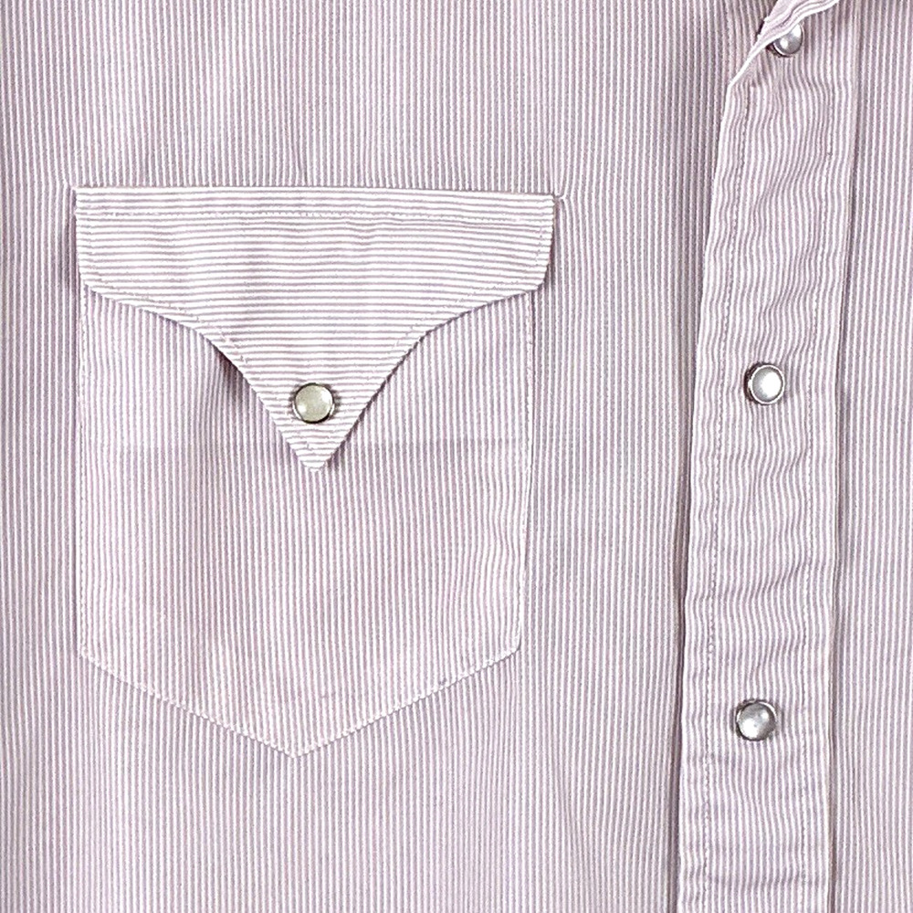 VTG 60s Bronco Westerns Shirt Mens 17 (XL) Pink Nylon Pearl Snap Cowboy Japan - Picture 10 of 10